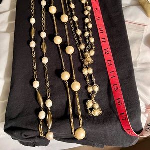 Gold tone necklaces